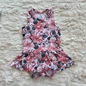Posh Peanut Vivi Racerback Bodysuit Twirl Dress 3-6 Months Girls Bamboo